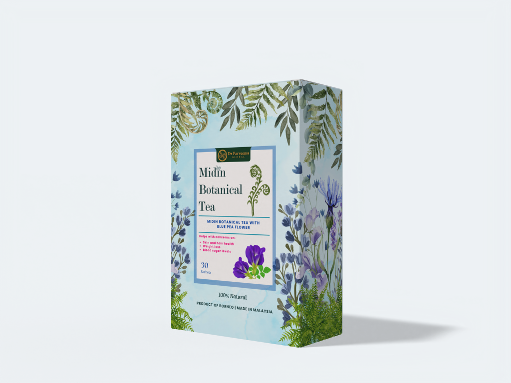 MIDIN BOTANICAL TEA WITH BLUE PEA FLOWER (30 sachets)